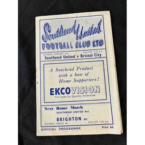 73 - 1949/50 Southend United v Bristol City, RS, TC