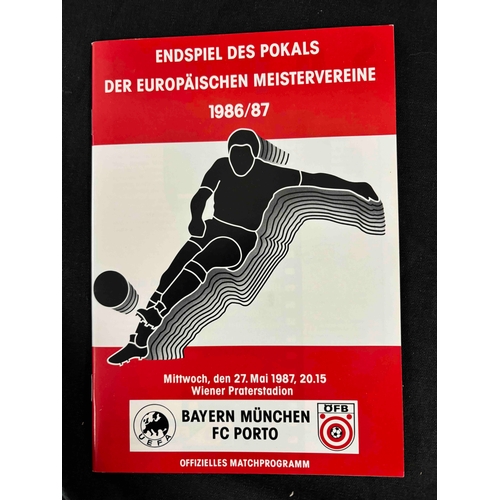 151 - 1987 European Cup Final Programme, Bayern Munich v FC Porto, in Vienna