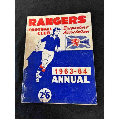 219 - 1963/64 Rangers FC Supporters Association Annual. Big aged, with poster