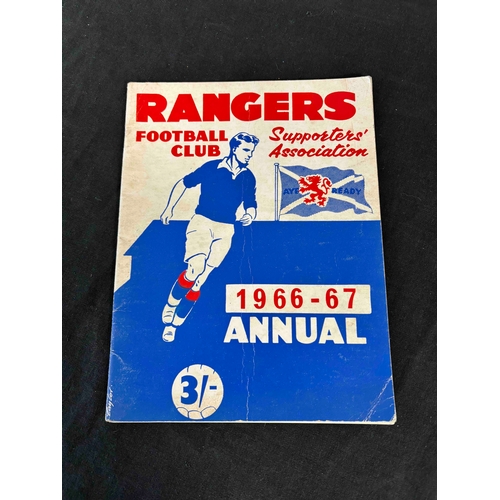 222 - 1966/67 Rangers FC Supporters Association Annual. Crease and with poster