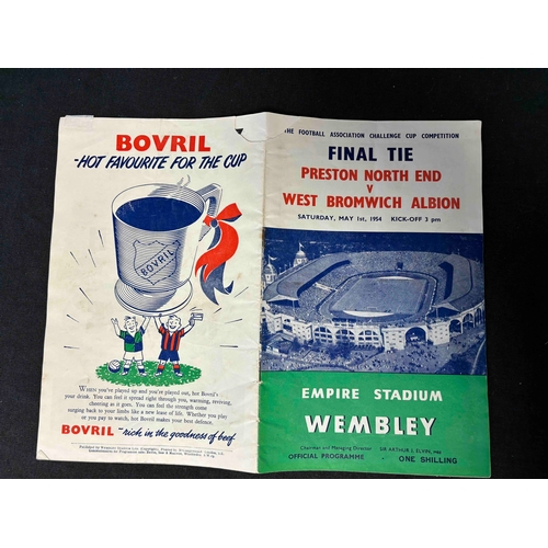 233 - 1954 FA Cup Final, Preston North End v West Bromwich Albion, Small piece missing on front left of co... 