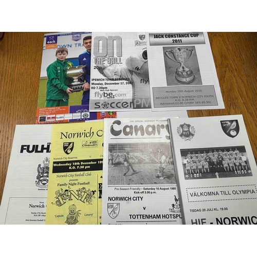 330 - NORWICH CITY HOME PROGRAMMES x 23 season 70-71, x 25 season 71-72 & x 21  1st division season 72-73 ... 