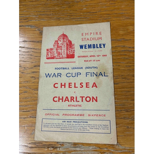 109 - 1944 Football League (South) War Cup Final. Chelsea v Charlton.