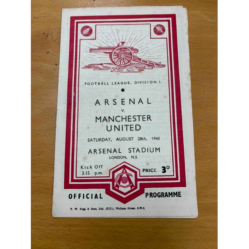 80 - Arsenal v Manchester United 1948/49,, Rust marks.