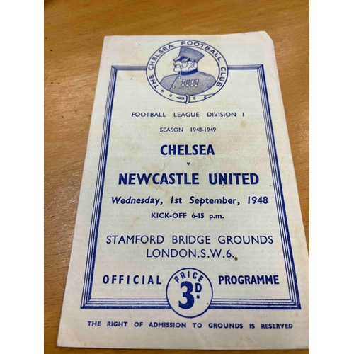 91 - 1948/49 Chelsea v Newcastle United, TC, slightly marked front