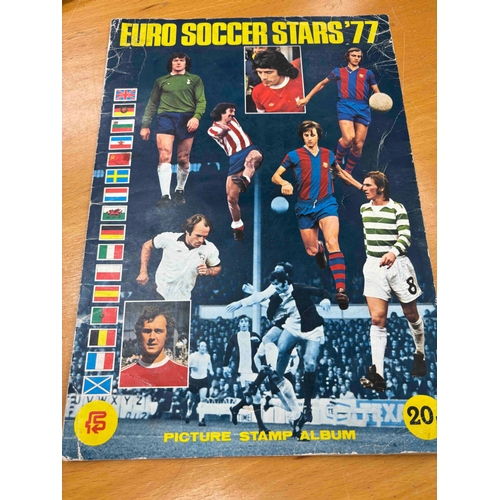 95 - Panini Euro soccer Stars, 1977, Complete album, scruffy cover,