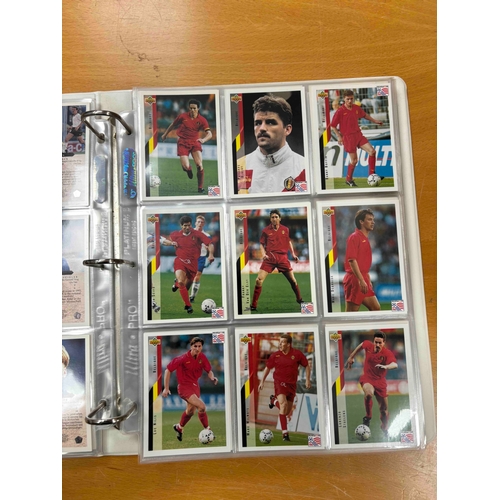 96 - Rare complete World Cup 94 Upper Deck, Complete Card set in Album, 267 Base cards, Inc HS1-10, UD1-3... 