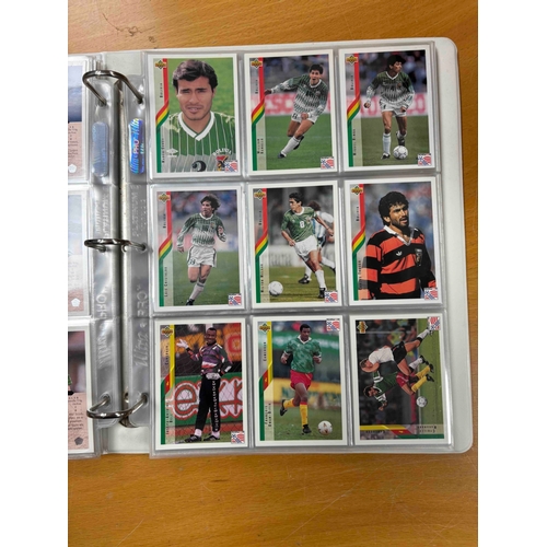 96 - Rare complete World Cup 94 Upper Deck, Complete Card set in Album, 267 Base cards, Inc HS1-10, UD1-3... 