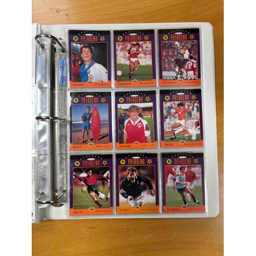 96 - Rare complete World Cup 94 Upper Deck, Complete Card set in Album, 267 Base cards, Inc HS1-10, UD1-3... 