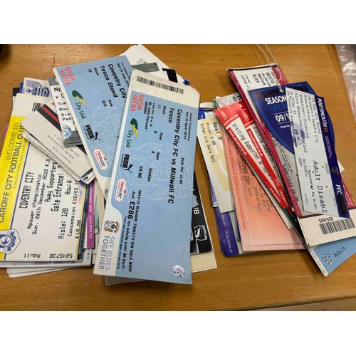 99 - Coventry City Tickets 2009/10 x 16 home and Away (Mostly Away), 2010/11 x 22 (Majority away and some... 
