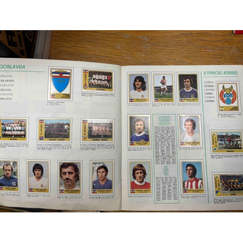 6 - Panini Euro Football 1977, no writing and Complete, covers slight marks and small damage to spine.