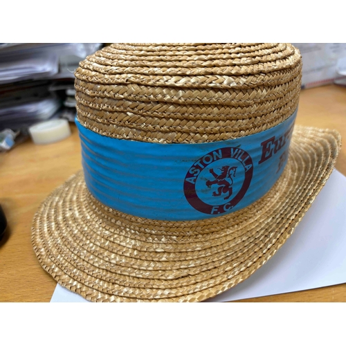 11 - 1982 European Cup Aston Villa Straw Hat, great time to be a Villa Fan.