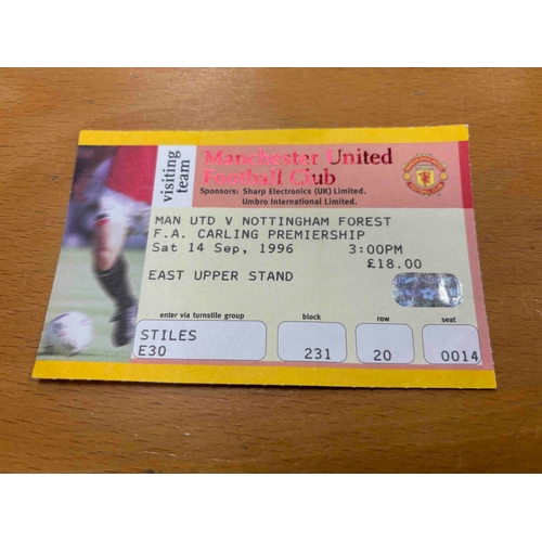 13 - Manchester United Home Ticket v Nottingham Forest 96/97