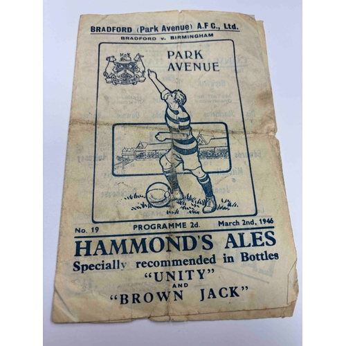 15 - 1945/6 Bradford PA v Birmingham FAC cr, bit grubby, sl trs