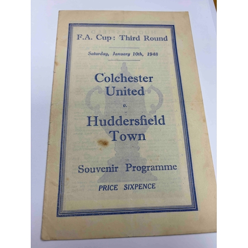 18 - 1947/8 Colchester v Huddersfield FAC sl mk