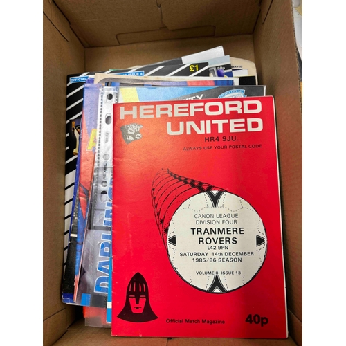 25 - Football Programmes; 2 x Wartime; 1944/5 Chesterfield v Mansfield and Q.P.R v Port Vale, 34 x 1950's... 