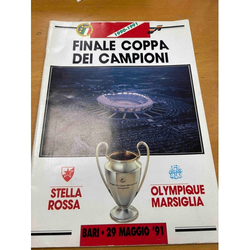 38 - 1991 European Cup Final, Olympique Marseille v Red Star Belgrade, in Bari. A4 Issue