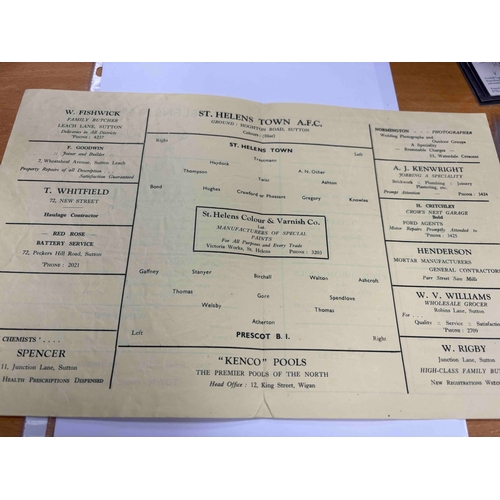 4 - 1948/9 St Helens v Prescot BI FAC sc includes Bert Trautmann