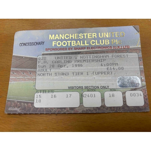 49 - Manchester United Home ticket v Nottingham Forest 95/96