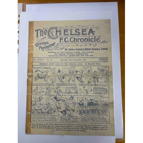 52 - Chelsea 1931/1932 v Arsenal. Professional repair to previously taped edge. VG