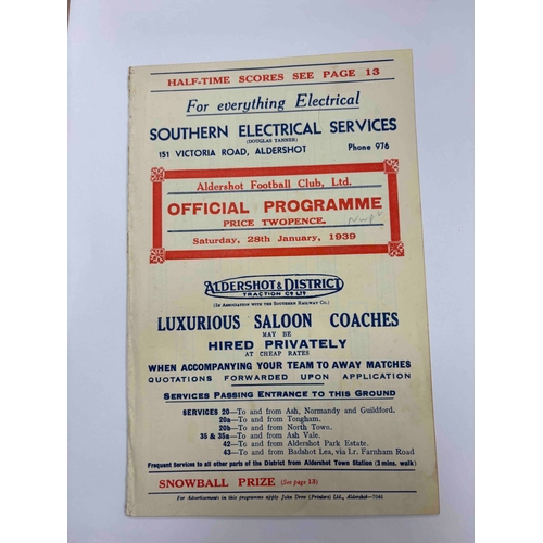 58 - 1938/39 Aldershot v Newport County. Ex-bound volume in superb condition.