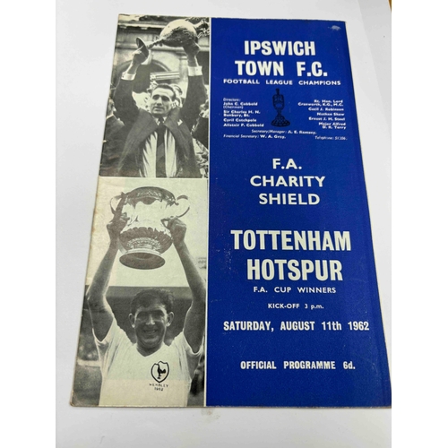 60 - Charity Shield, Ipswich Town v Tottenham Hotspur 1962/63. Unmarked.