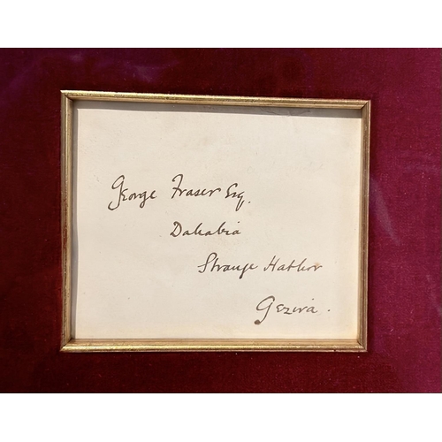 13 - FRAMED WINSTON CHURCHILL LETTER SIGNED WINSTON CHURCHILL,  37x35cm           **PLEASE NOTE: THIS AUC... 