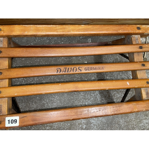 109 - VINTAGE DAVOS SLED