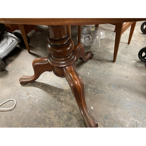 201 - VICTORIAN TRIPOD BASED OVAL TABLE