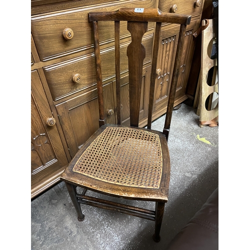 13 - BERGERE CANED SEATED BEDROOM CHAIR