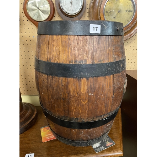 17 - COOPERED HALF BARREL