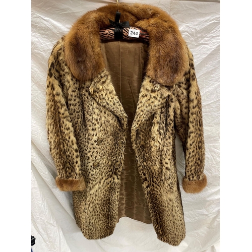 321 - SPOTTED FUR HALF LENGTH JACKET