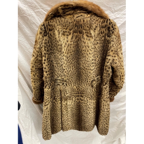 321 - SPOTTED FUR HALF LENGTH JACKET