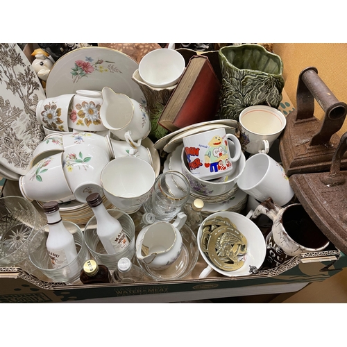 329 - BONE CHINA FLORAL TEA SET, JUGS, AND OTHER CERAMICS