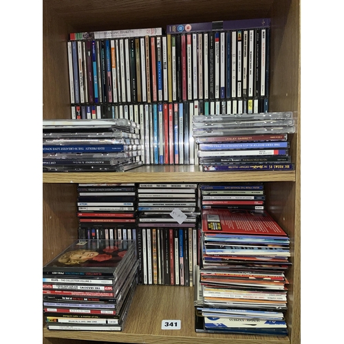 341 - TWO PIGEON HOLES OF VARIOUS CDS MODERN AND CLASSICAL