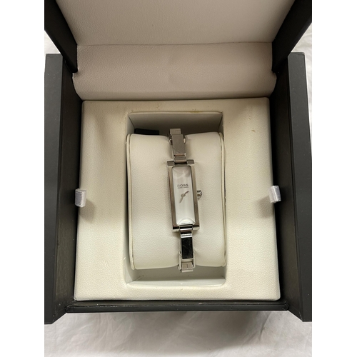 419 - BOXED LADIES HUGO BOSS WATCH