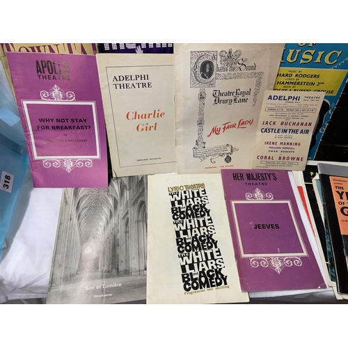 431 - COLLECTION OF THEATRE PROGRAMMES 1950S-1970S