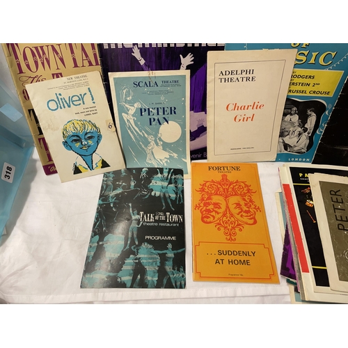 431 - COLLECTION OF THEATRE PROGRAMMES 1950S-1970S