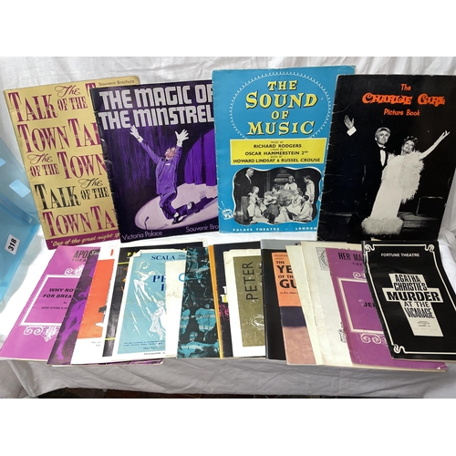 431 - COLLECTION OF THEATRE PROGRAMMES 1950S-1970S