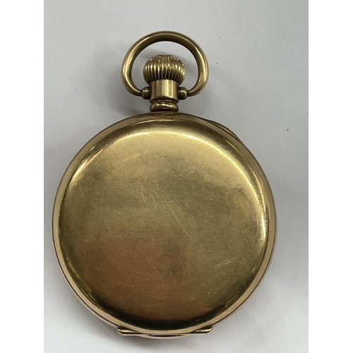 508 - GENTLEMANS STAR DENNISON PLATED CASED POCKET WATCH DIAL SIGNED J TARSH COVENTRY