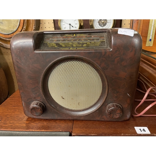 8 - BUSH BAKELITE RADIO