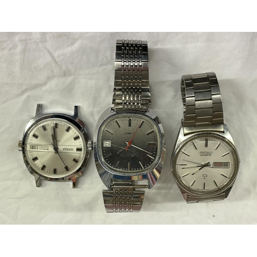 512 - SEKONDA AND SEIKO GENTLEMANS WRIST WATCHES