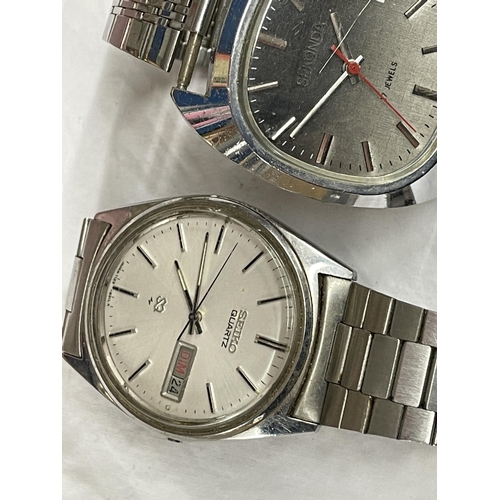 512 - SEKONDA AND SEIKO GENTLEMANS WRIST WATCHES