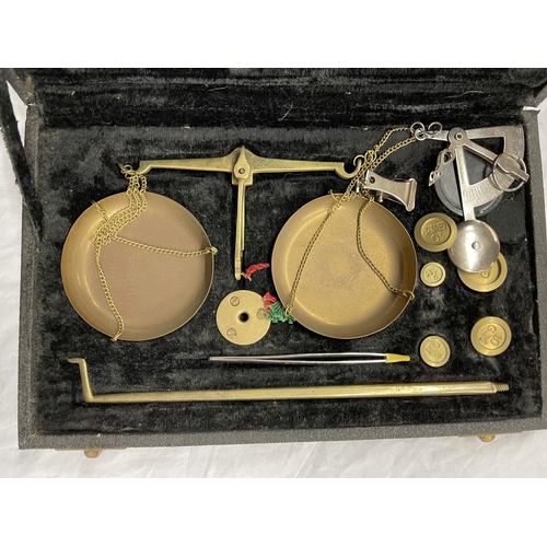 571 - CASED PAN SCALE SET