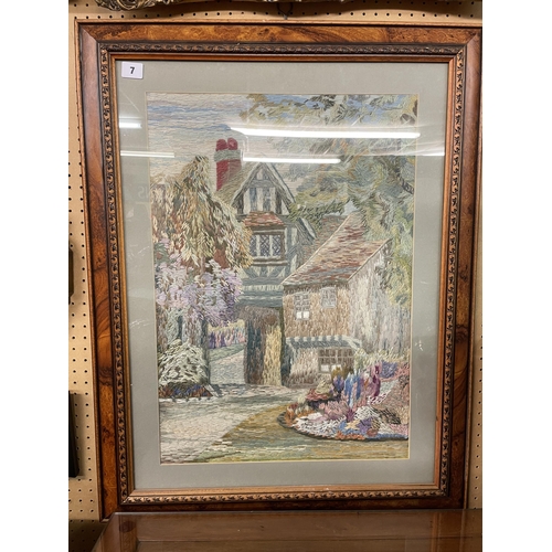 7 - NEEDLEPOINT EMBROIDERED PANEL F/G