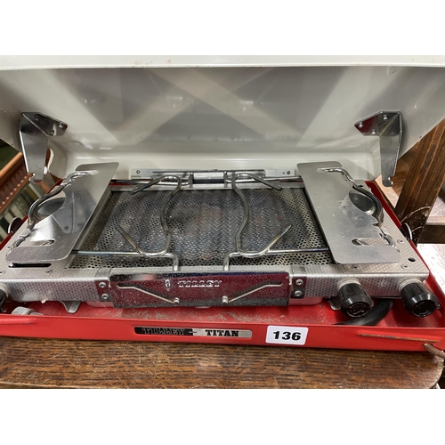 136 - TITAN TILLY CAMPING RANGE AND PORTABLE BARBECUE