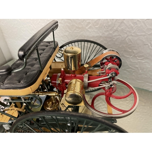 323 - FRANKLIN MINT 1 :8 SCALE 1886 BENZ STEAM TRICYCLE