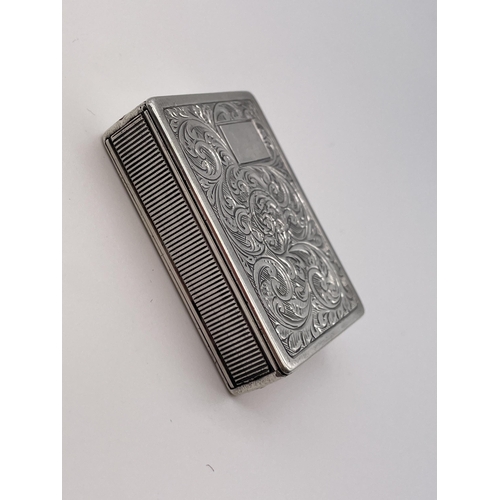 426 - LONDON SILVER VICTORIAN SNUFF BOX MATCH STRIKER