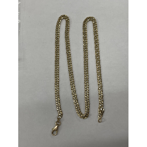 466 - 14K FLAT LINK CHAIN 15G APPROX