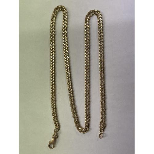 466 - 14K FLAT LINK CHAIN 15G APPROX